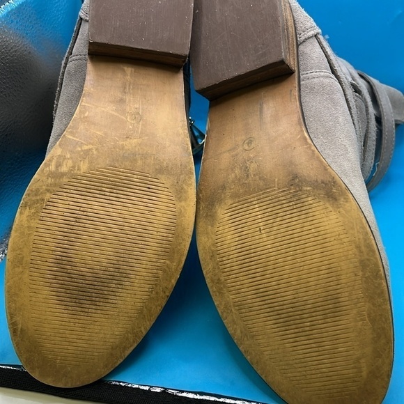 Steve Madden Haggle Women's Boots Engineer Ankle Boot Buckle Suede Gray Size 9 - Picture 5 of 8